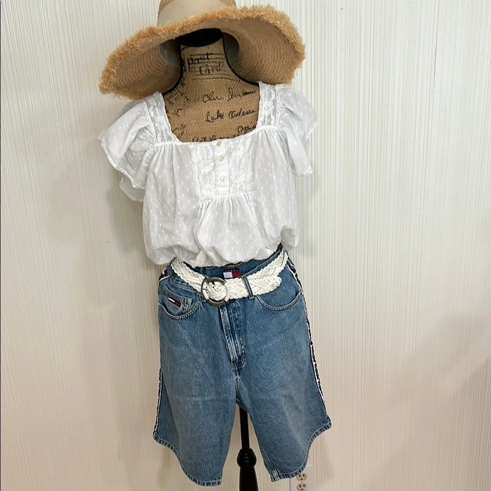 Vintage 90s Tommy Hilfiger Blue Jean Shorts Relaxed Fit